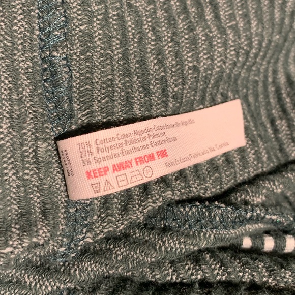 🌳EUC Free People Beach Green Striped Top Sz Sm🌳 - Picture 5 of 5